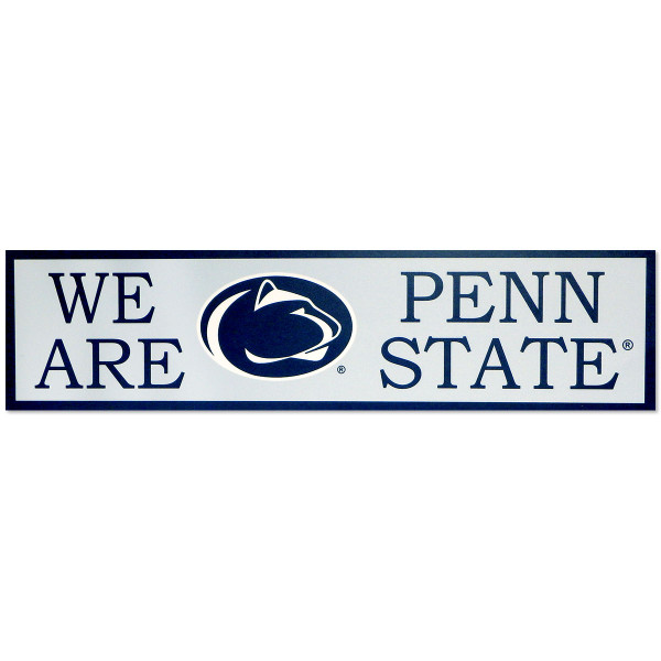 We Are Penn State sign with athletic logo image